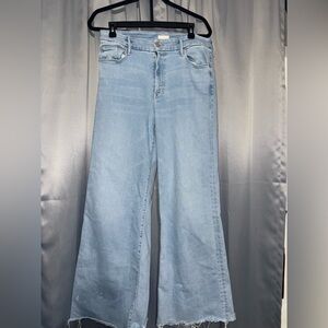 MOTHER Light Blue Flare Jeans